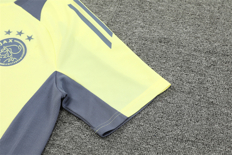 24-25 AX Yelllow Short Sleeve Training Suit/ 24-25 AX 黄色短袖训练服