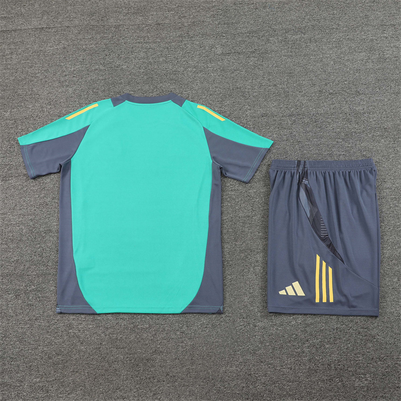 24-25 AX Lake Green Short Sleeve Training Suit/ 24-25 AX 绿色短袖训练服