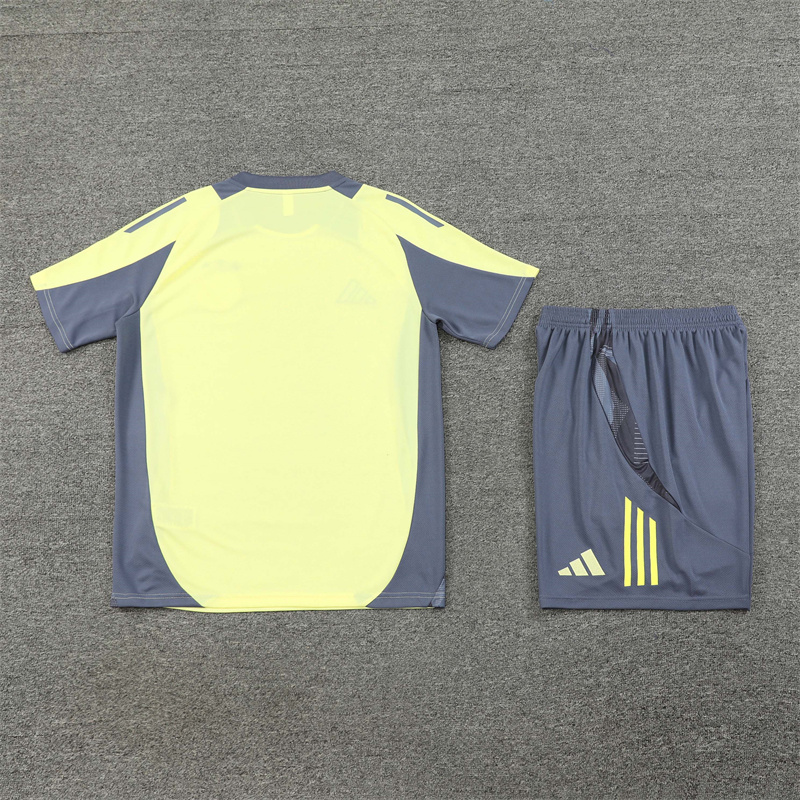 24-25 AX Yelllow Short Sleeve Training Suit/ 24-25 AX 黄色短袖训练服