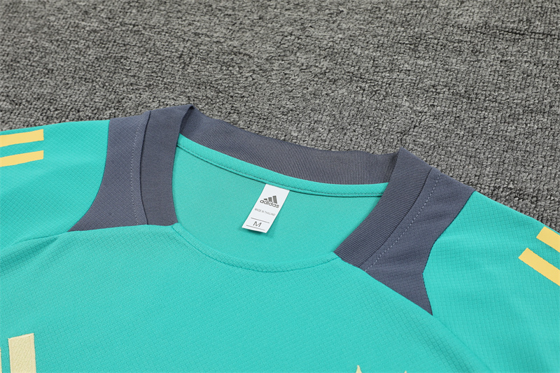 24-25 AX Lake Green Short Sleeve Training Suit/ 24-25 AX 绿色短袖训练服