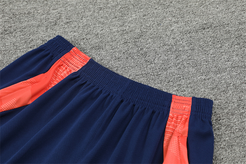 24-25 Manchester United Blue Short Sleeve Training Suit/ 24-25 曼联蓝色短袖训练服