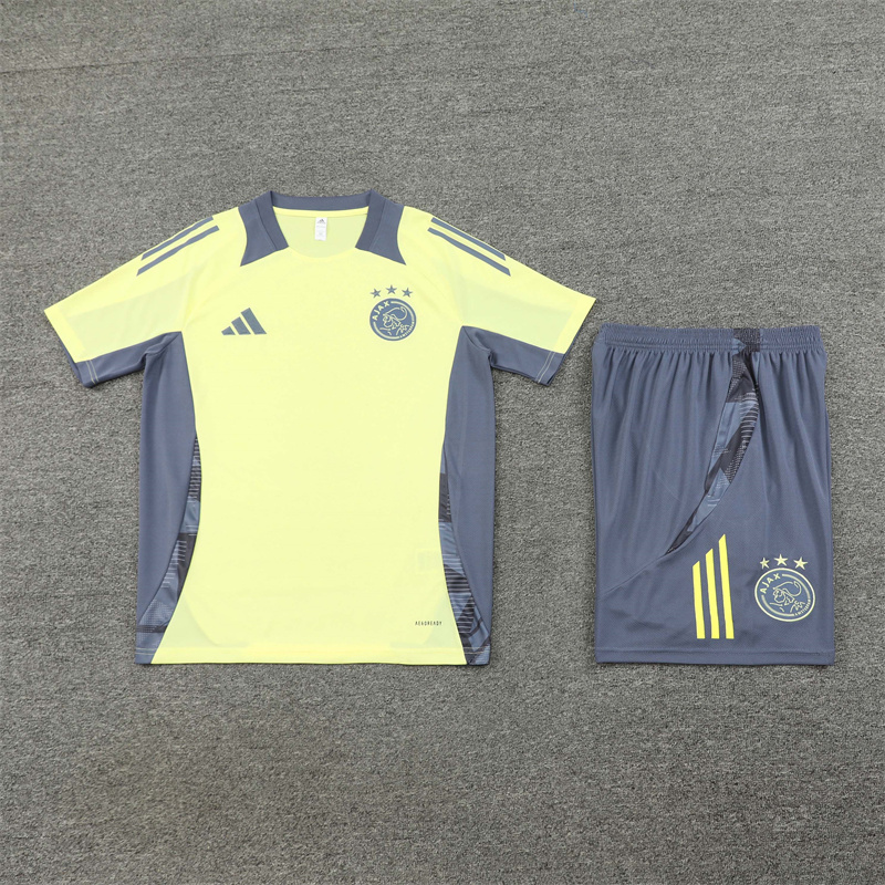 24-25 AX Yelllow Short Sleeve Training Suit/ 24-25 AX 黄色短袖训练服