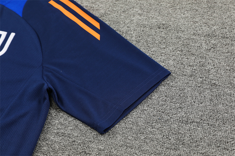 24-25 Juventus Blue Short Sleeve Training Suit/ 24-25 尤文蓝色短袖训练服