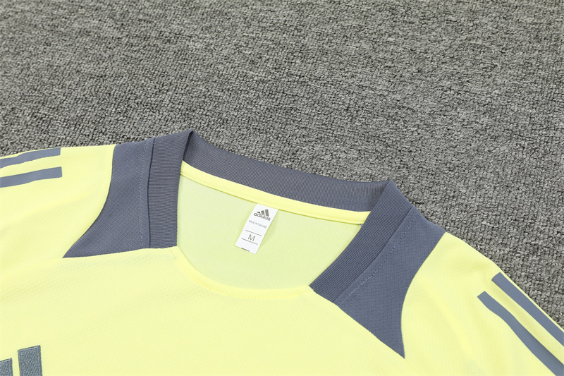 24-25 AX Yelllow Short Sleeve Training Suit/ 24-25 AX 黄色短袖训练服