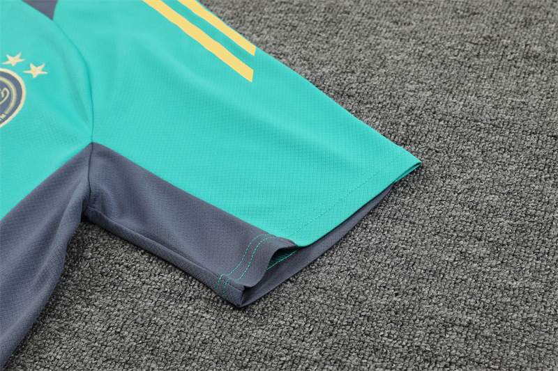24-25 AX Lake Green Short Sleeve Training Suit/ 24-25 AX 绿色短袖训练服