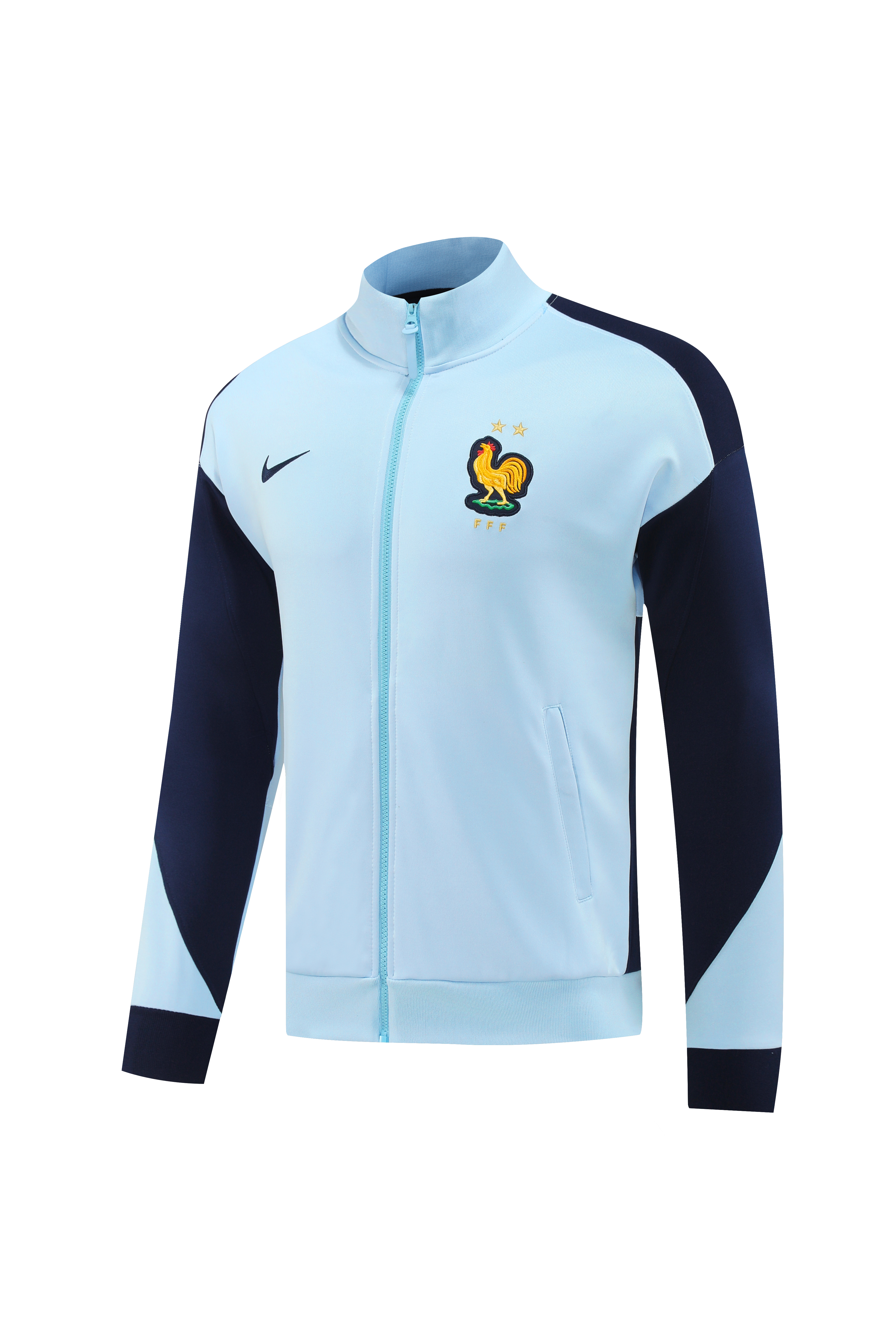 2024 France Blue Jacket Tracksuit/2024法国夹克训练服