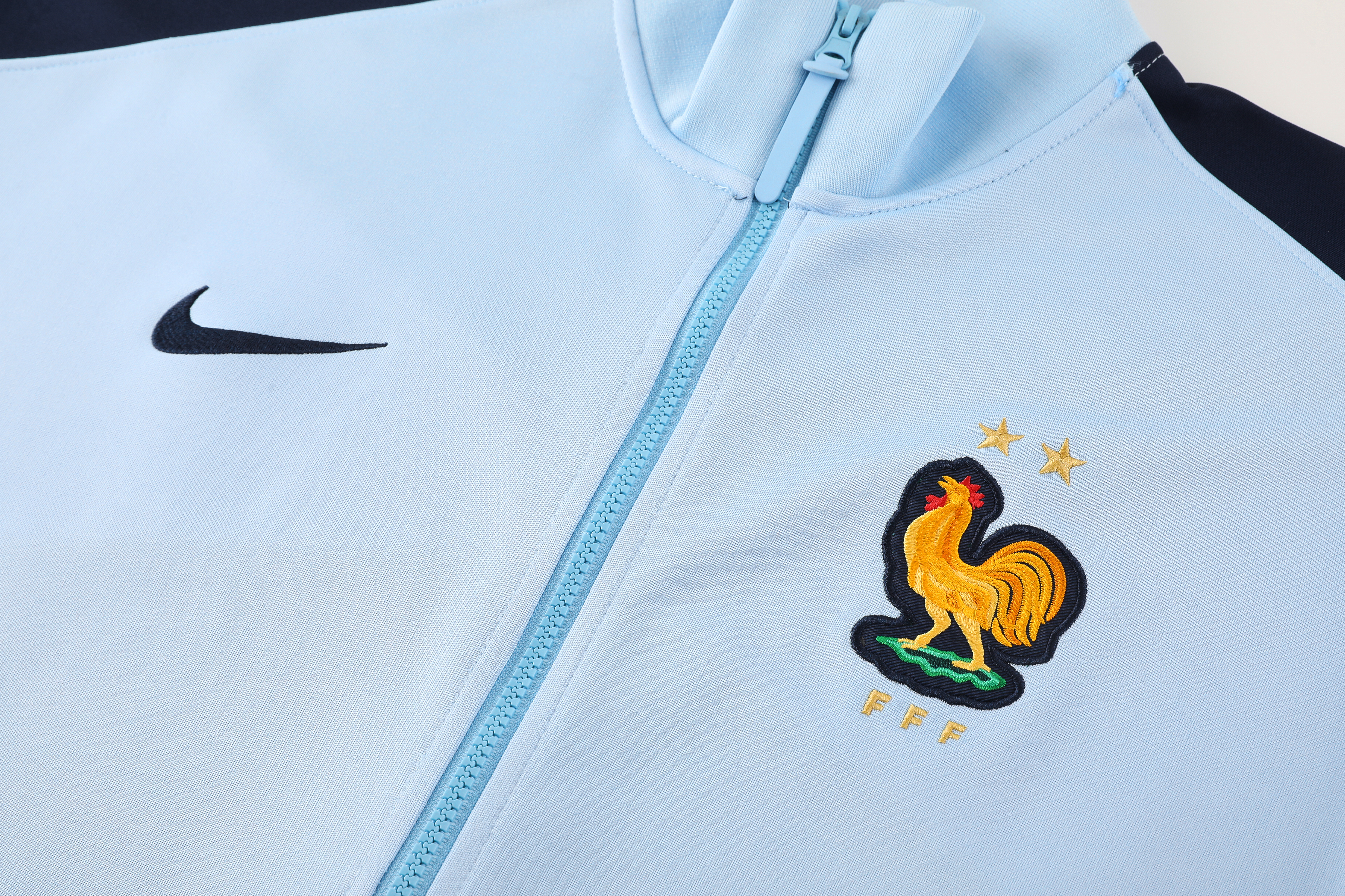 2024 France Blue Jacket Tracksuit/2024法国夹克训练服