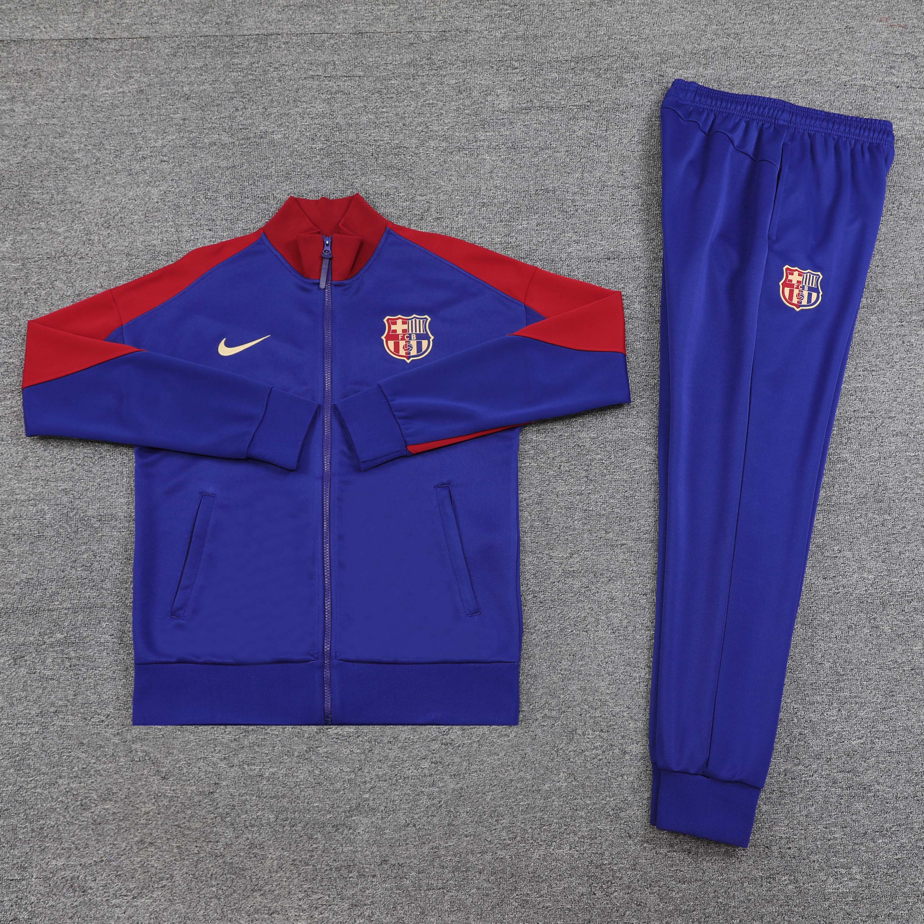 24-25 Barcelona Blue Jacket Tracksuit/24-25巴萨夹克训练服