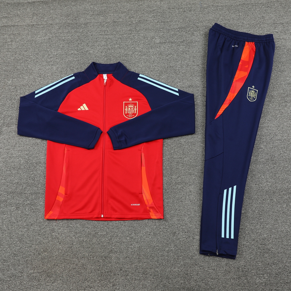 2024 Spain Red Jacket Tracksuit/ 2024西班牙红色夹克训练服