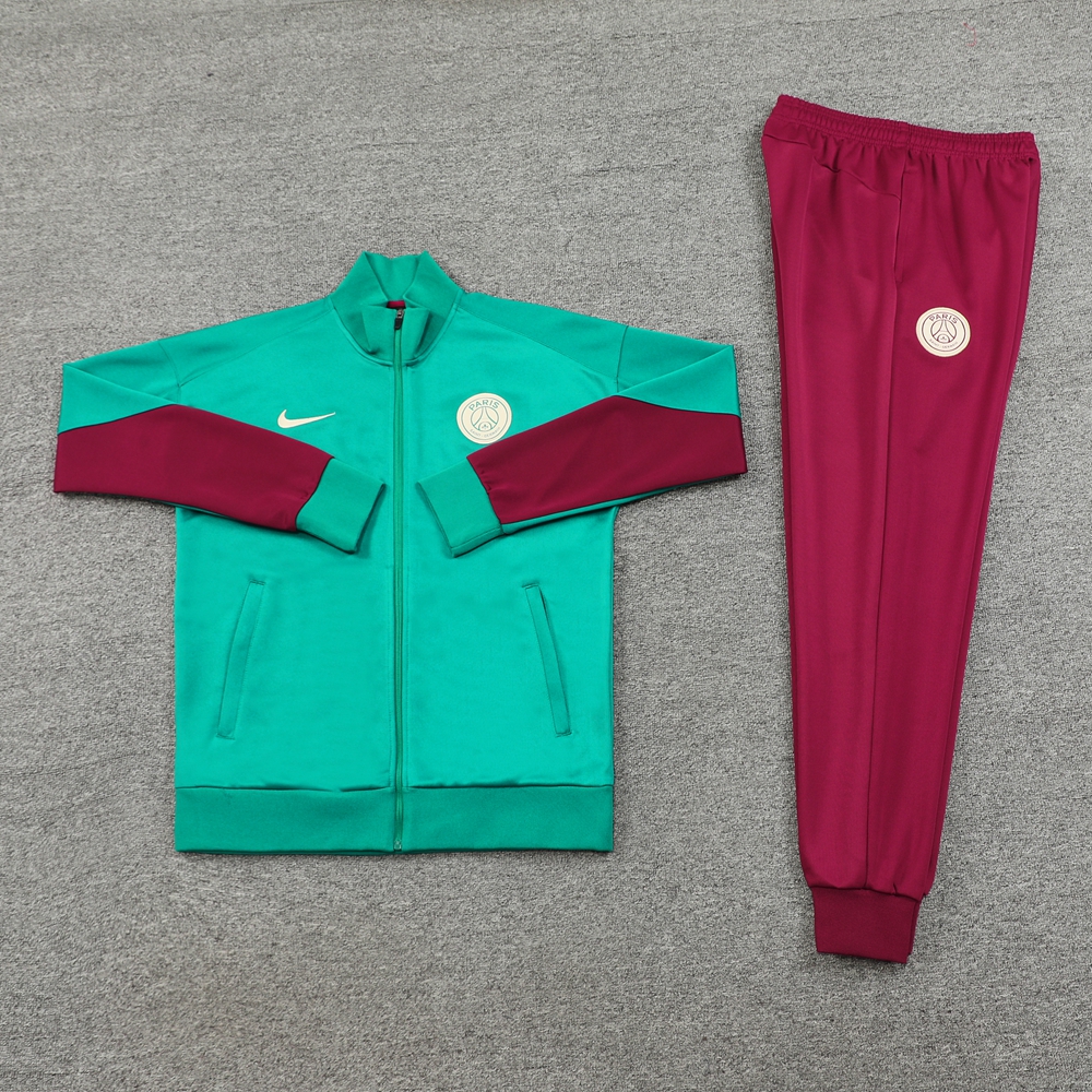 24-25 PSG Green Jacket Tracksuit/ 24-25巴黎绿色夹克训练服
