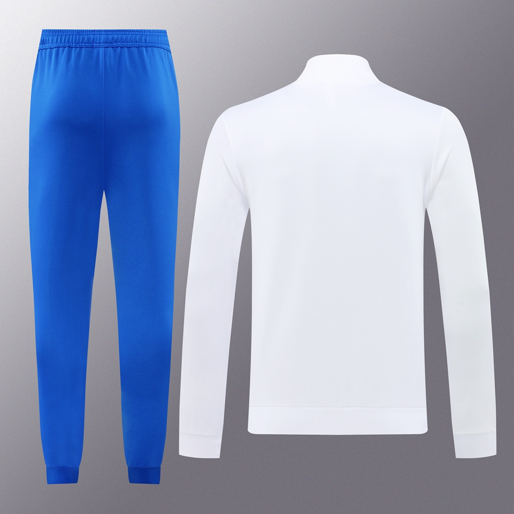 24-25 Real Madrid White Jacket Tracksuit/ 24-25 皇马白色夹克训练服