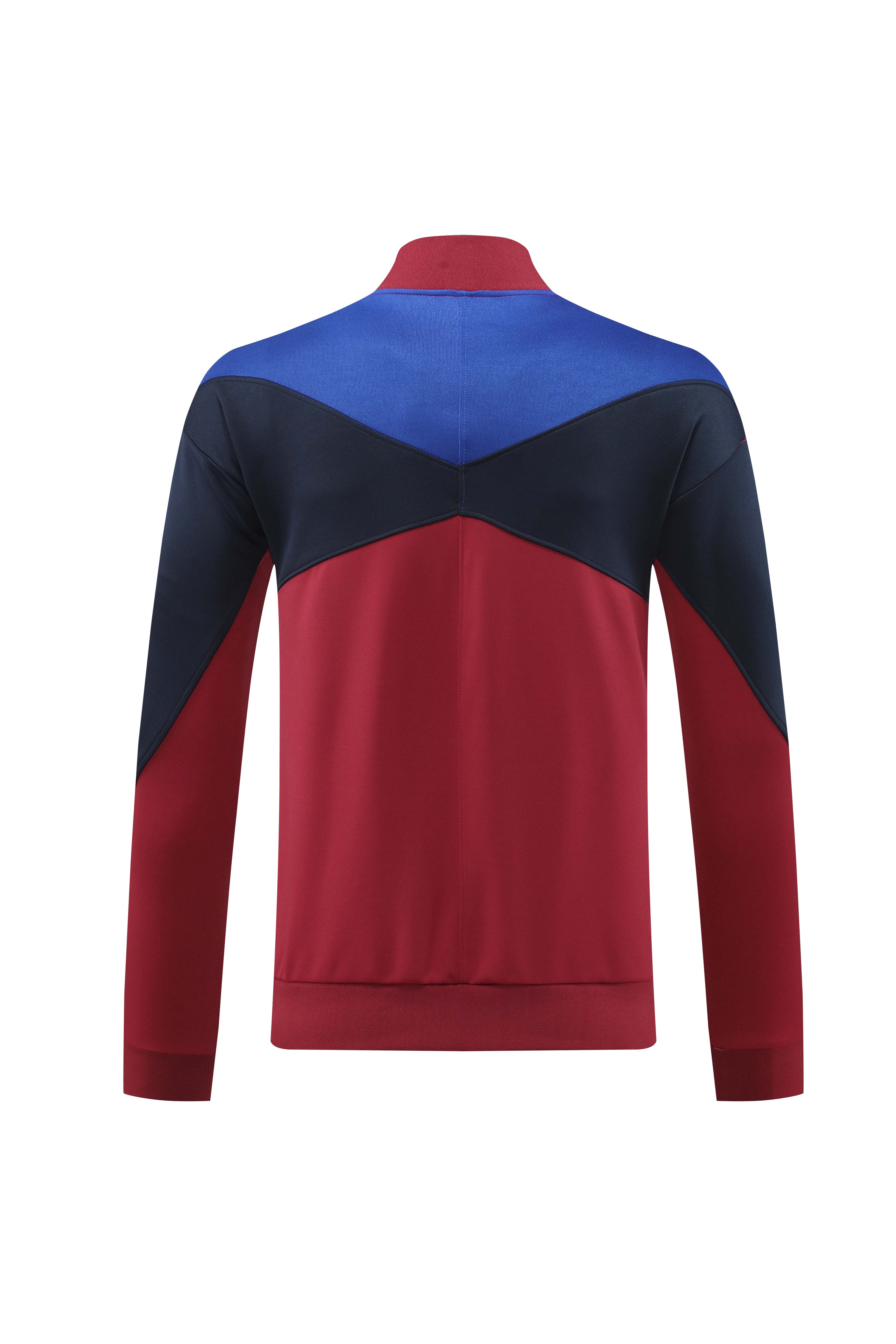 24-25 Barcelona Red and Dark Blue Jacket Tracksuit/ 24-25巴萨红色深蓝袖子夹克训练服