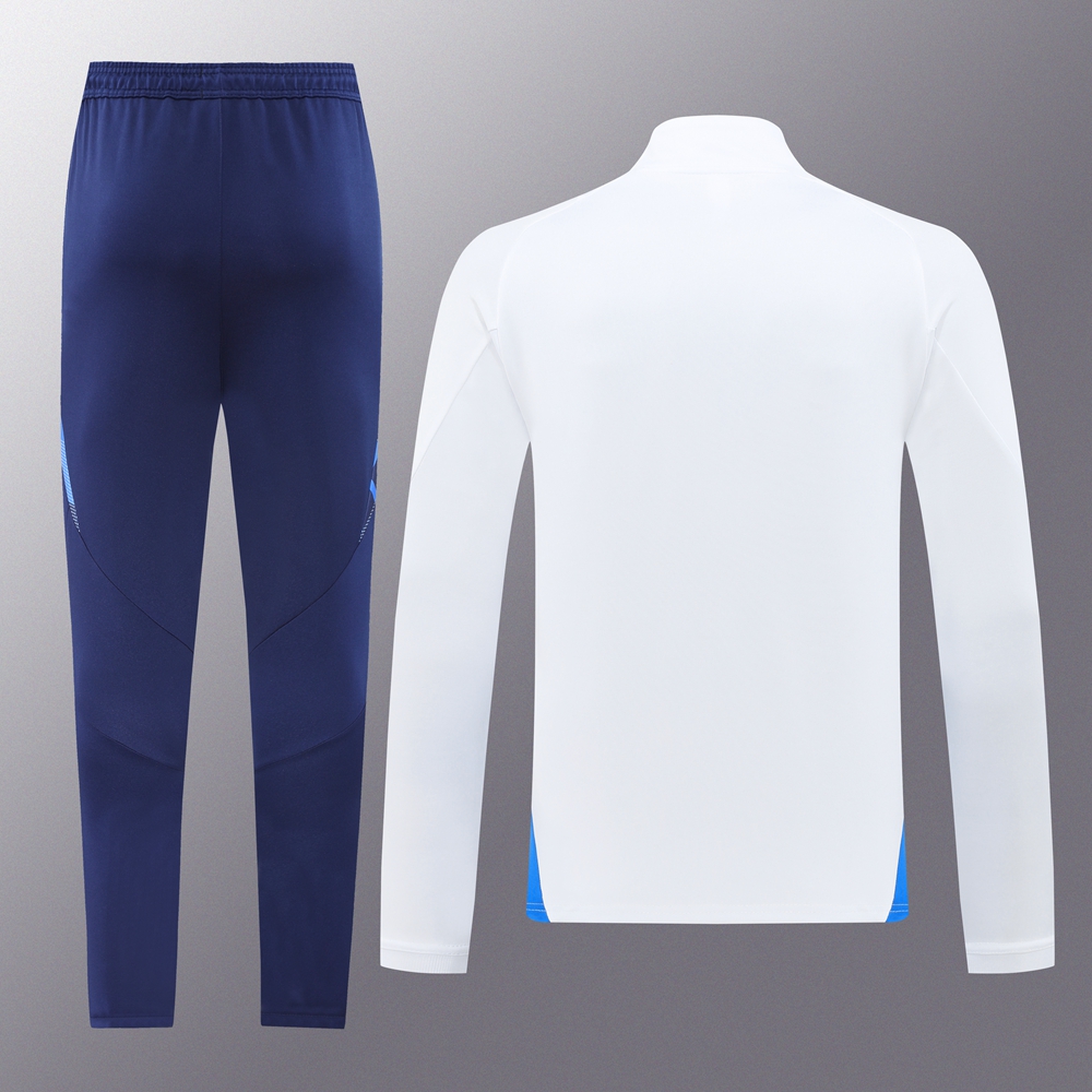 2024 Italy White Jacket Tracksuit/ 2024意大利白色夹克训练服