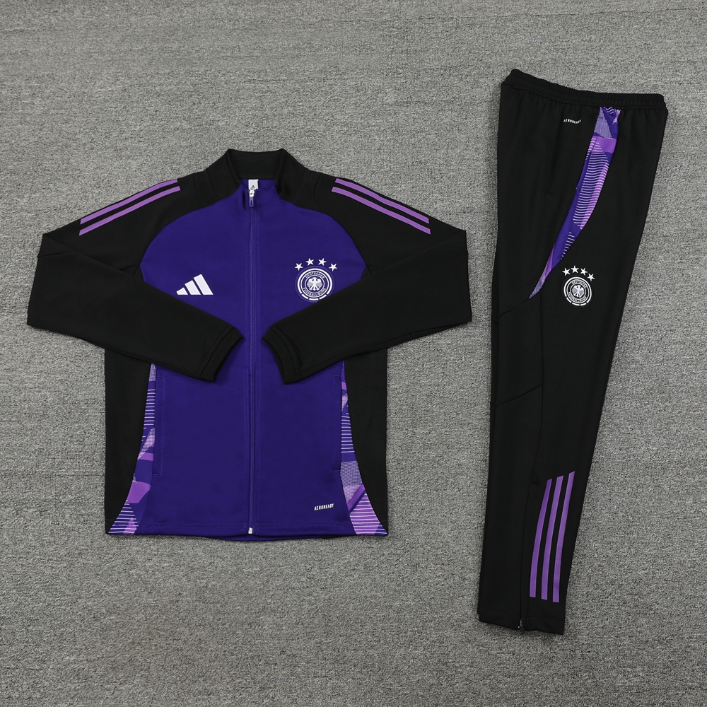 2024Germany Purple Jacket Tracksuit/ 2024德国紫色夹克训练服