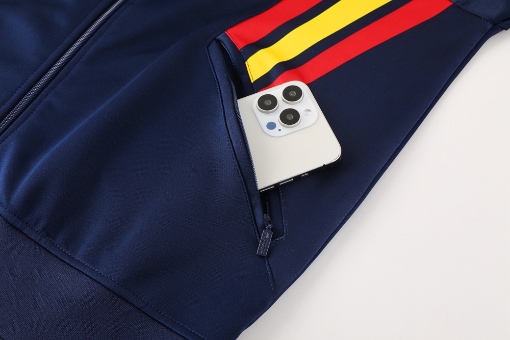 2024 Spain Dark Blue Jacket Tracksuit/ 24-25 西班牙蓝色夹克训练服