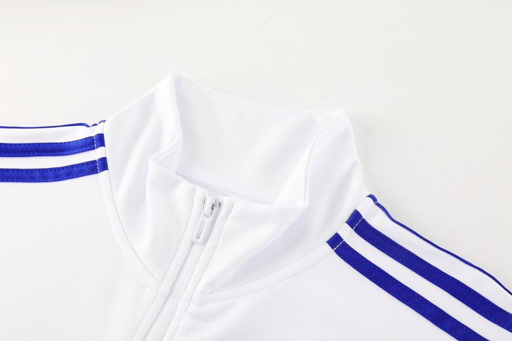 24-25 Real Madrid White Jacket Tracksuit/ 24-25 皇马白色夹克训练服