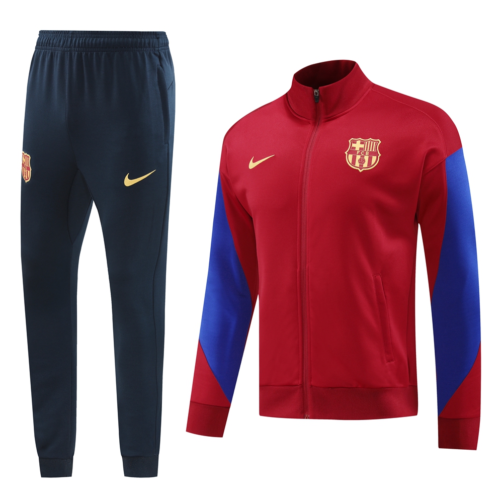 24-25 Barcelona Red Jacket Tracksuit/ 24-25巴萨红色夹克训练服
