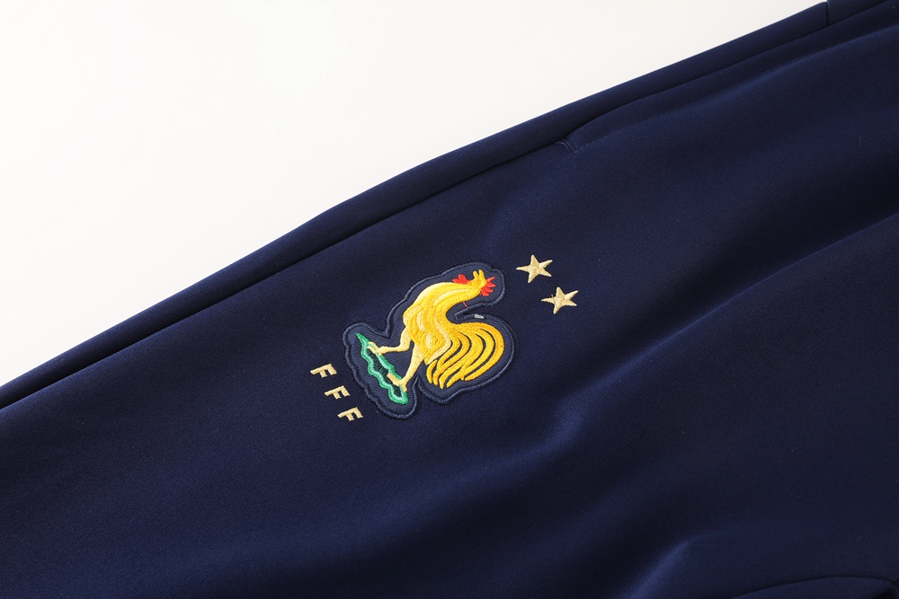 2024 France Blue Jacket Tracksuit/2024法国夹克训练服