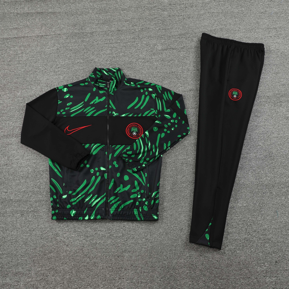 2024 Nigeria Green Jacket Tracksuit/2024尼日尼亚夹克训练服