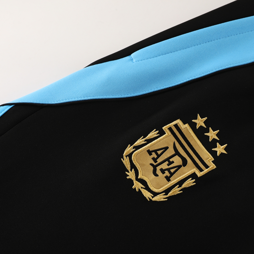 2024 Argentina Black Jacket Tracksuit/ 2024阿根廷黑色夹克训练服
