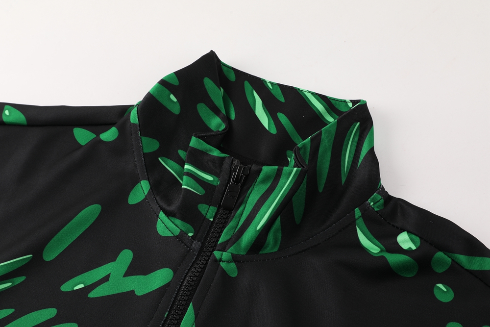 2024 Nigeria Green Jacket Tracksuit/2024尼日尼亚夹克训练服