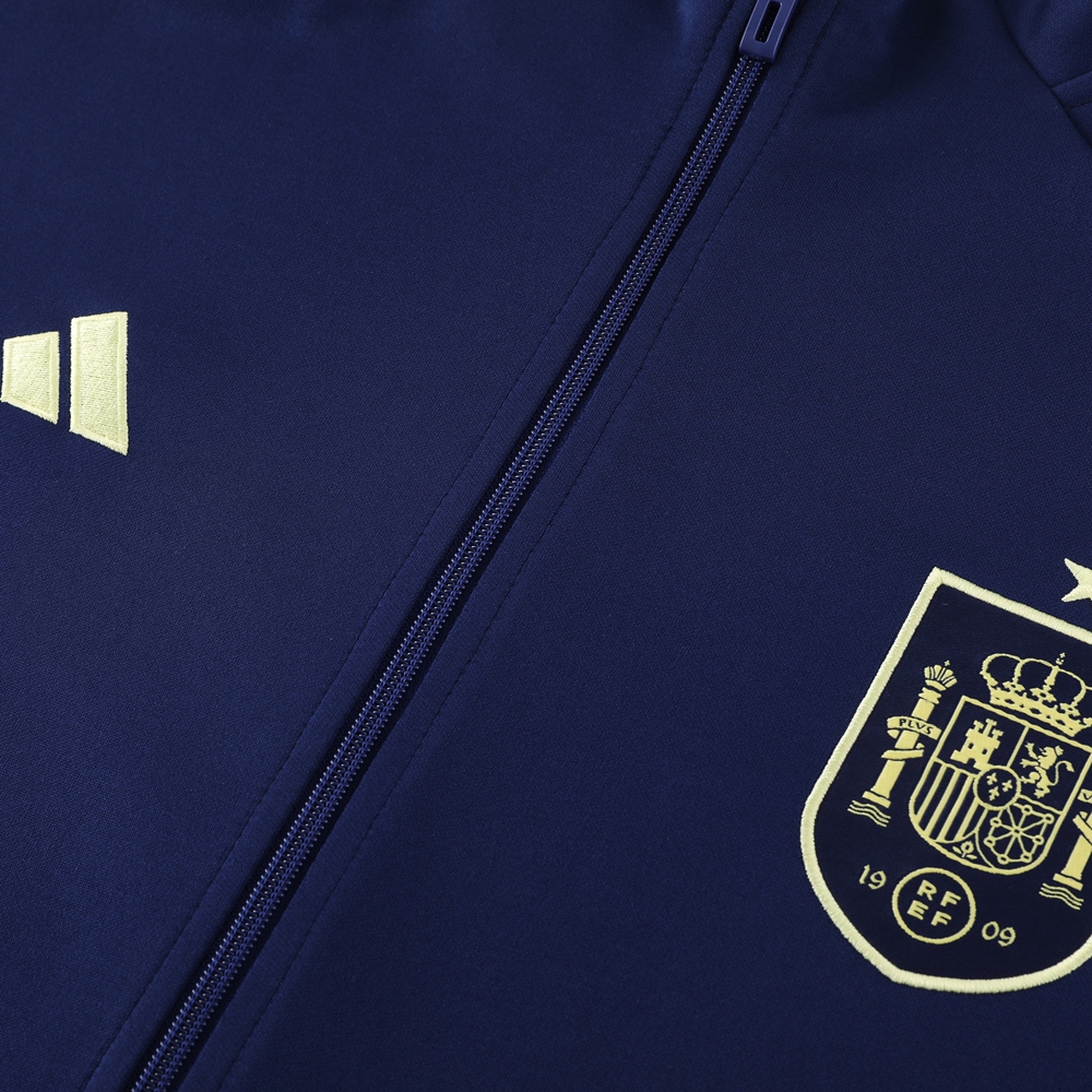 2024 Spain Blue Jacket Tracksuit/ 2024西班牙蓝色夹克训练服