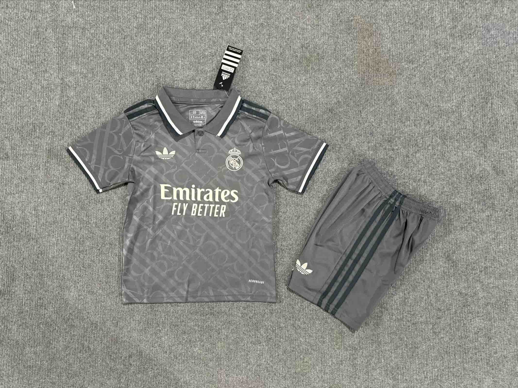 24-25 Real Madrid Third Kid Kit/24-25皇马第二客场童装
