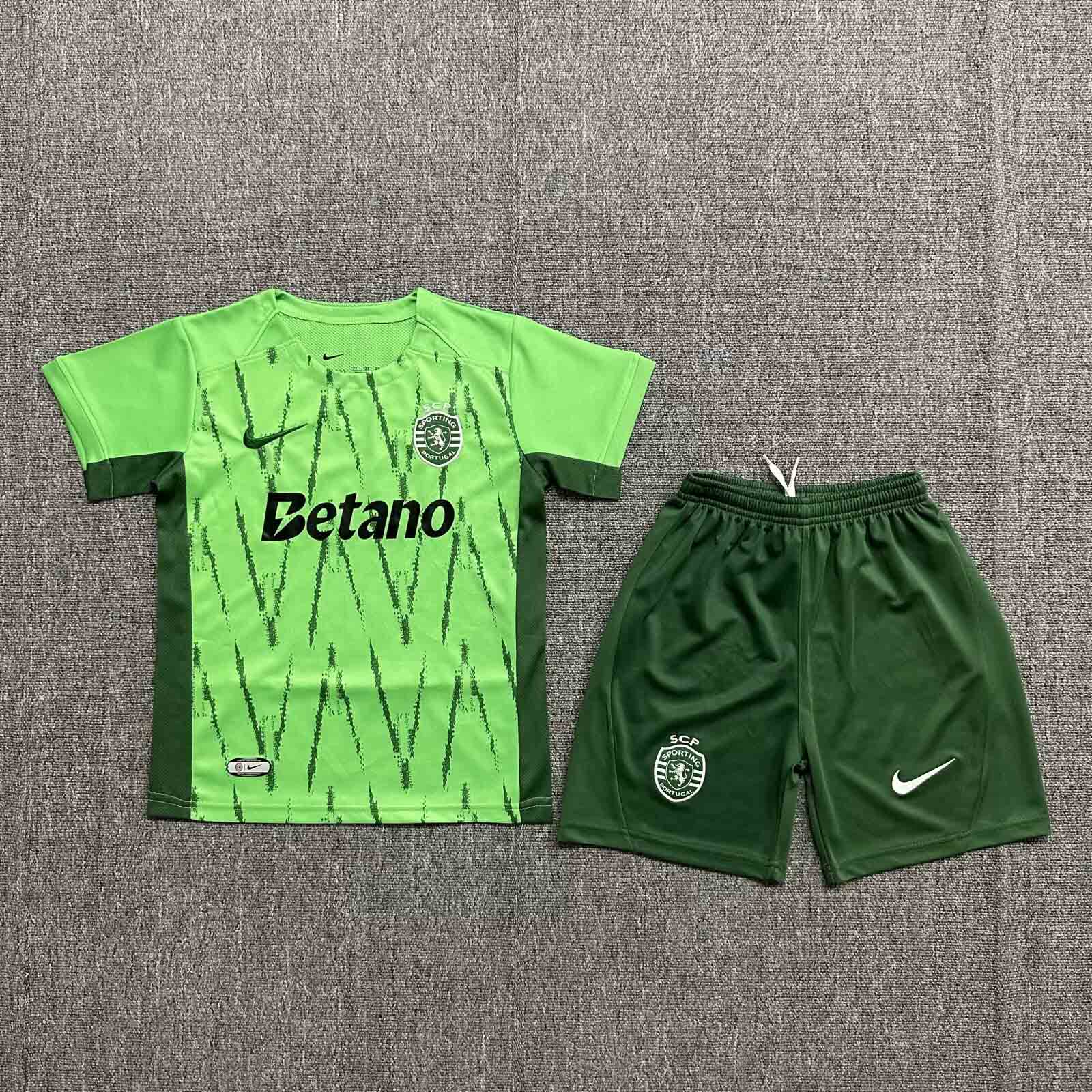 24-25 Sporting CP Third Kid Kit/24-25里斯本第二客场童装