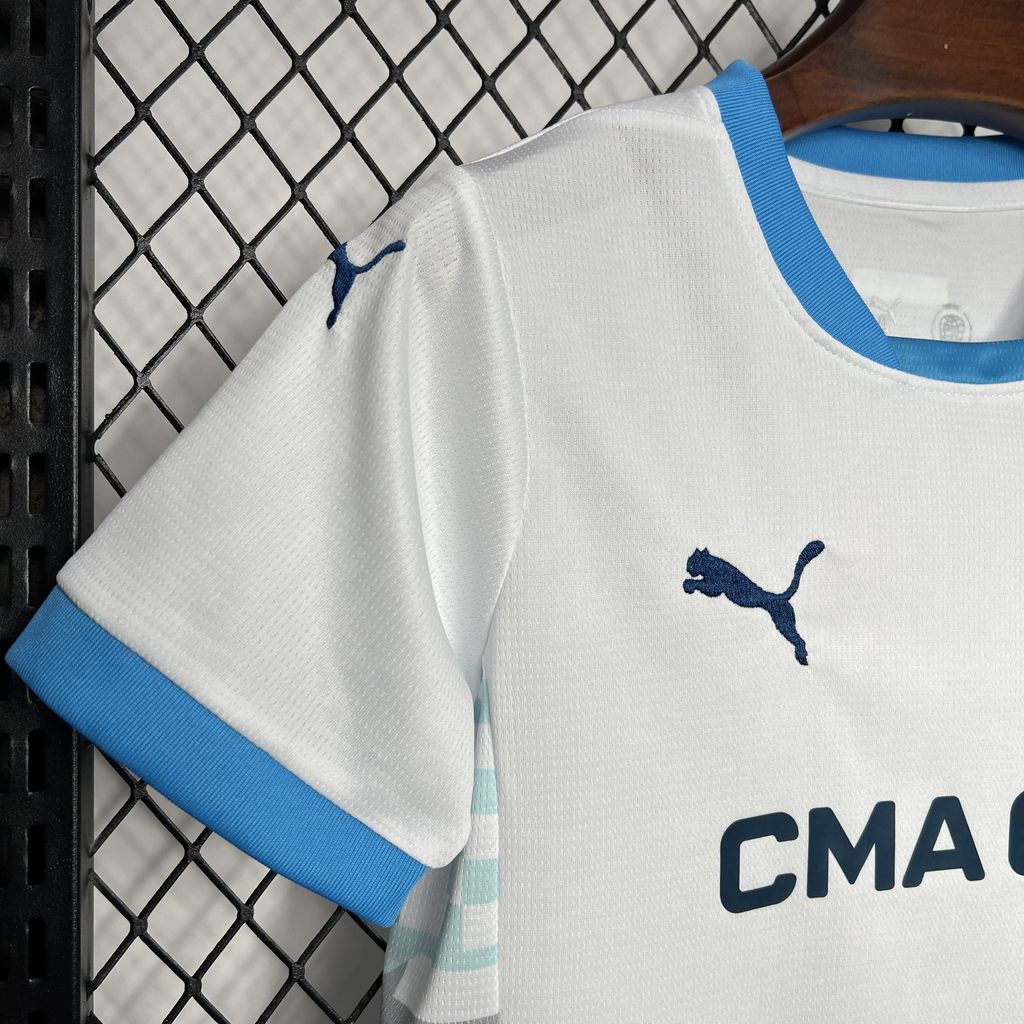24-25 Olympique Marseille Home Kids Kit/24-25马赛主场童装