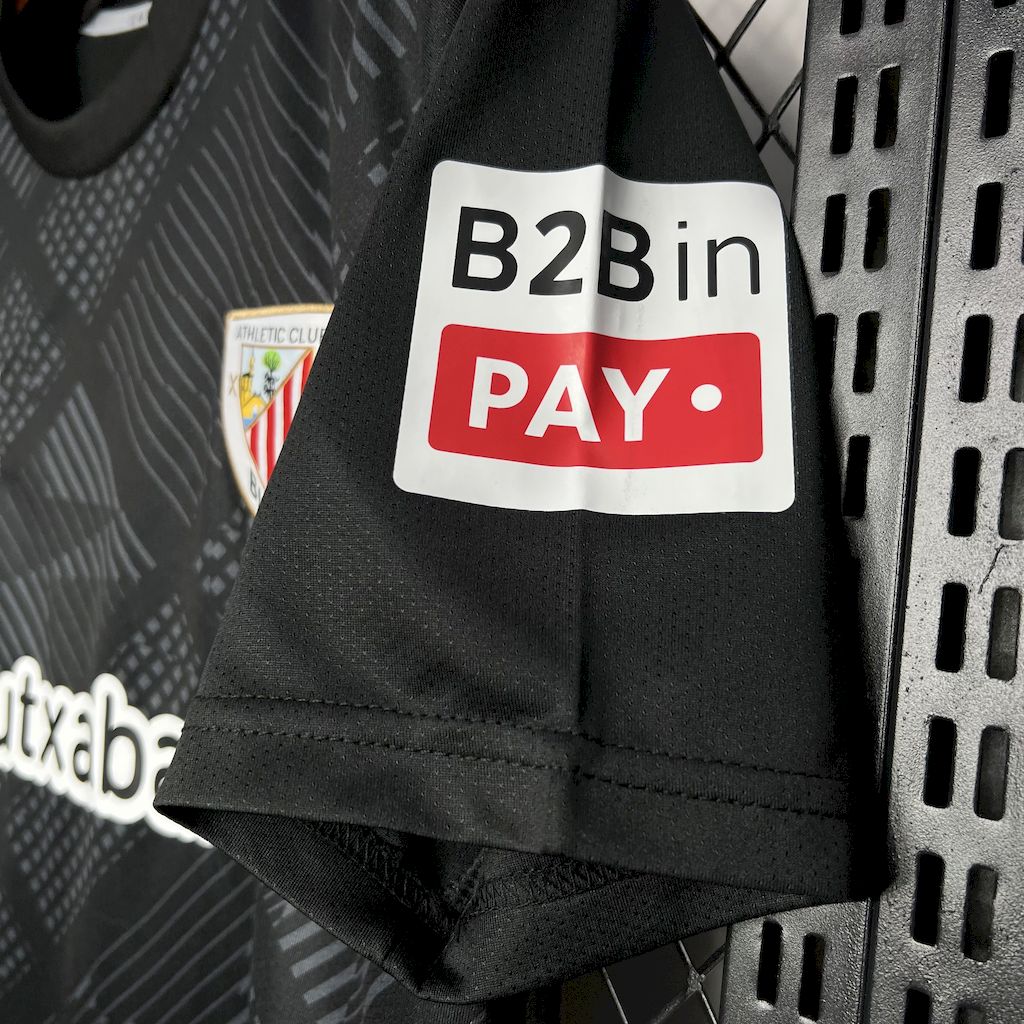 24-25 Bilbao Goal Keeper Black Fans Jersey/ 24-25毕尔巴鄂黑色守门员球迷版