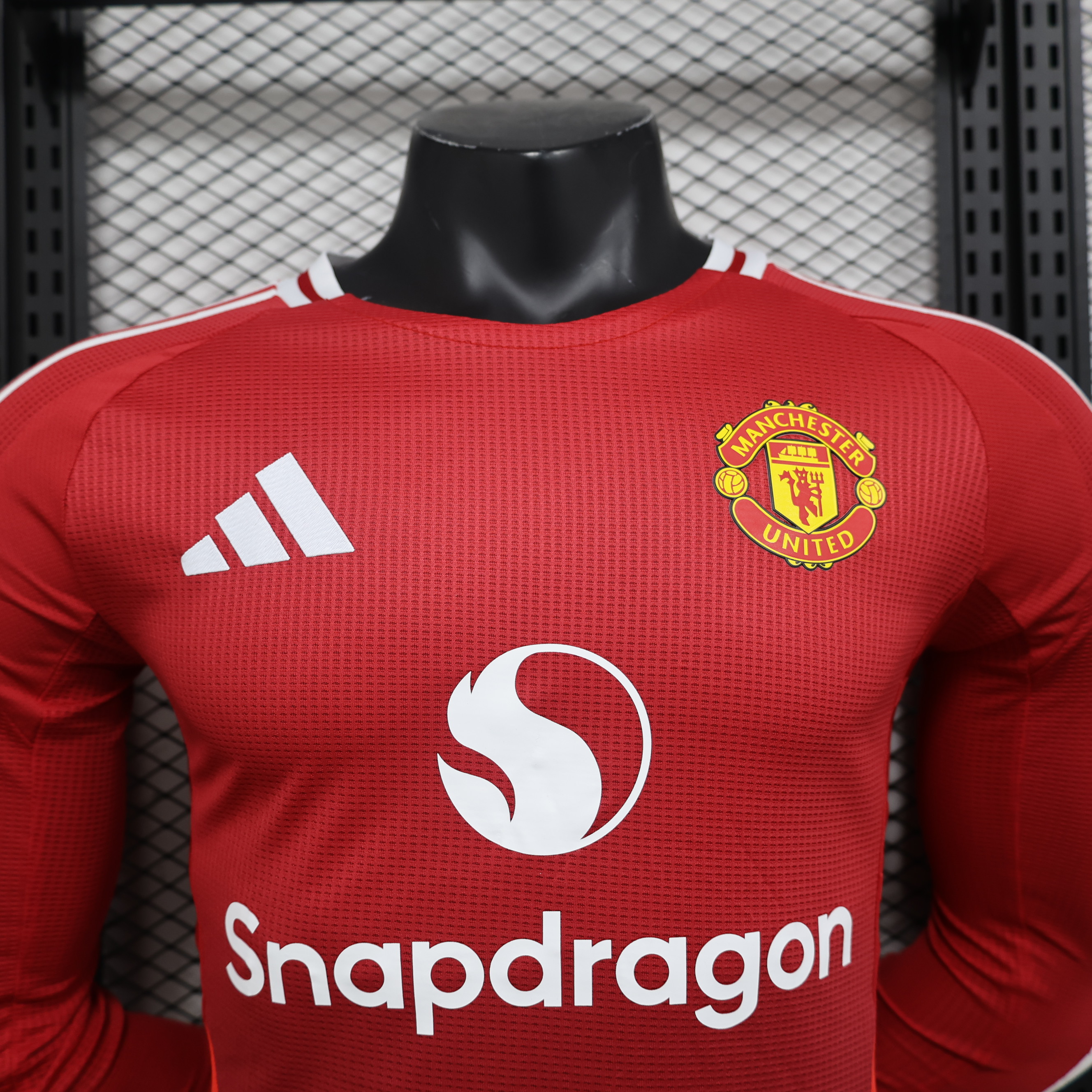 24-25 Manchester United Home Long Sleeve Player Jersey/24-25 曼联主场球员长袖