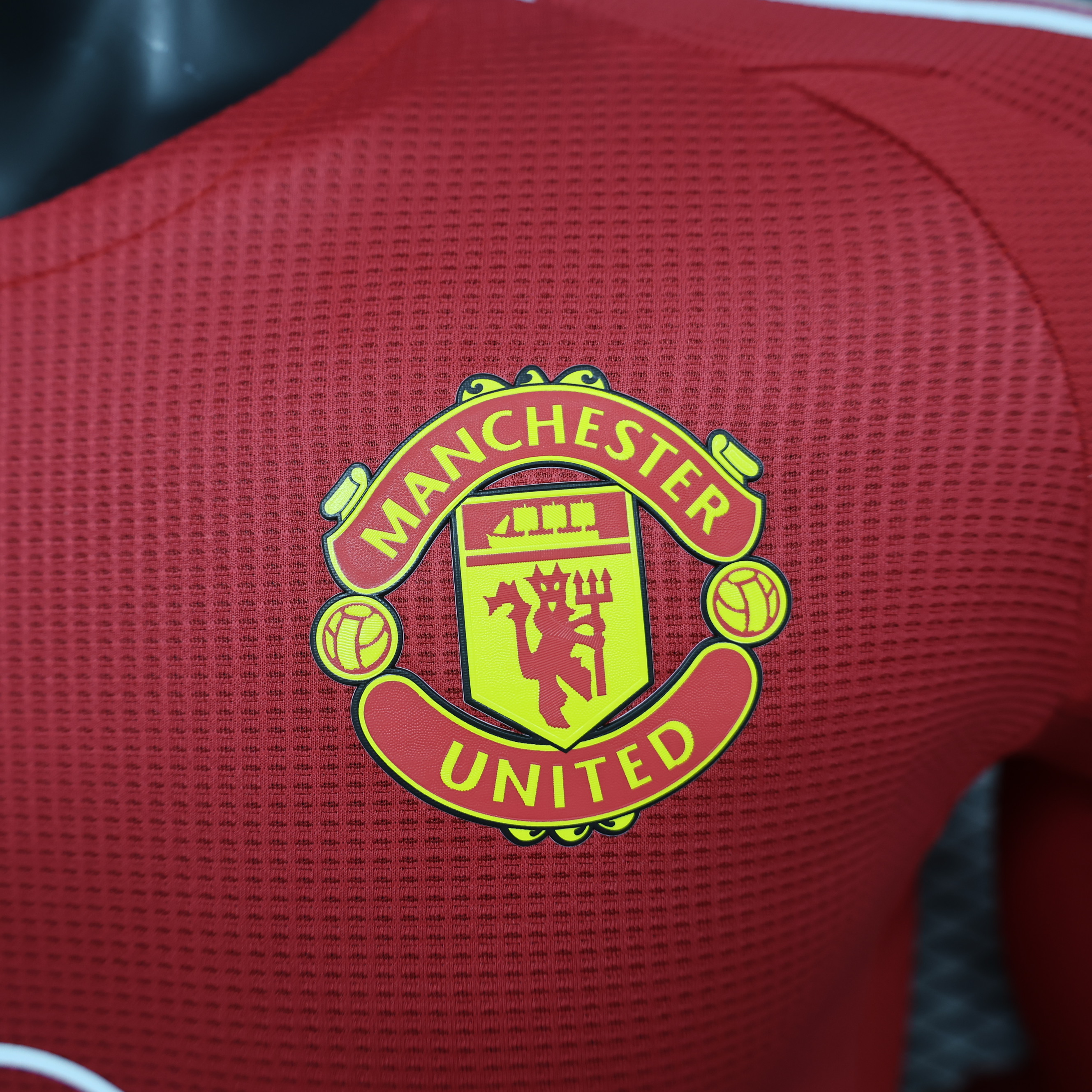 24-25 Manchester United Home Long Sleeve Player Jersey/24-25 曼联主场球员长袖