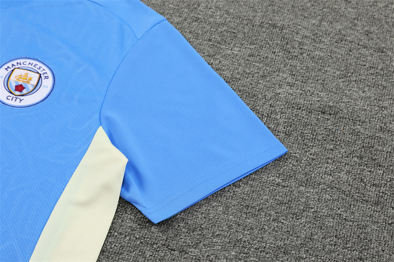 24-25 Manchester City Short Sleeve Training Suit/ 24-25曼城短袖训练服