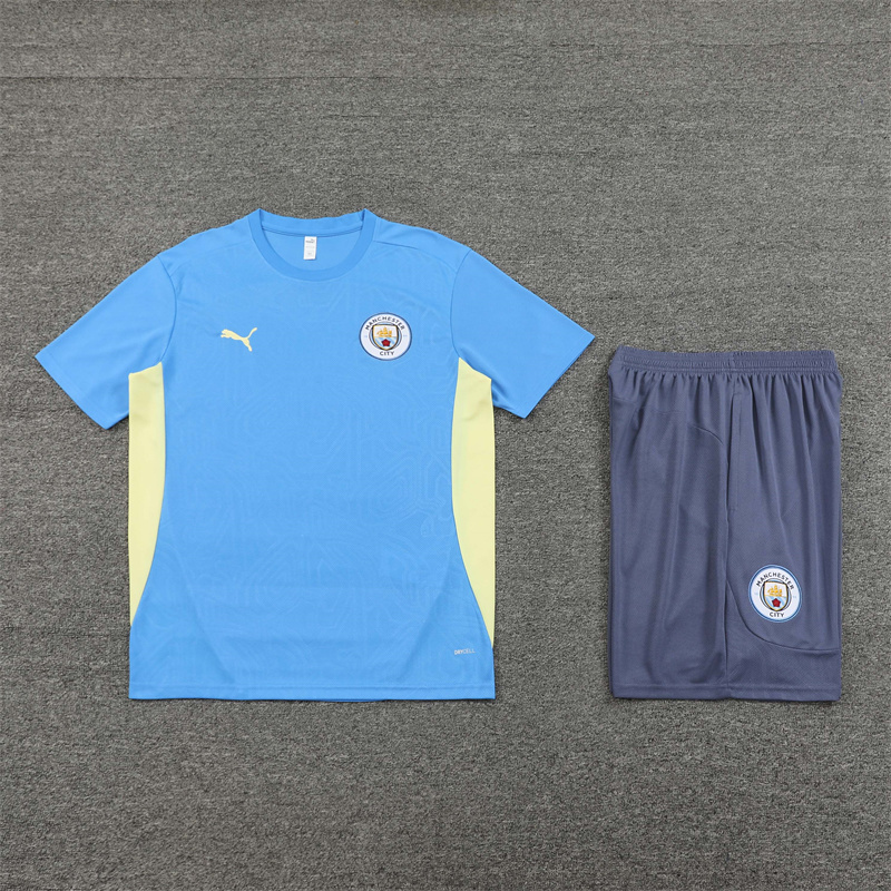 24-25 Manchester City Short Sleeve Training Suit/ 24-25曼城短袖训练服
