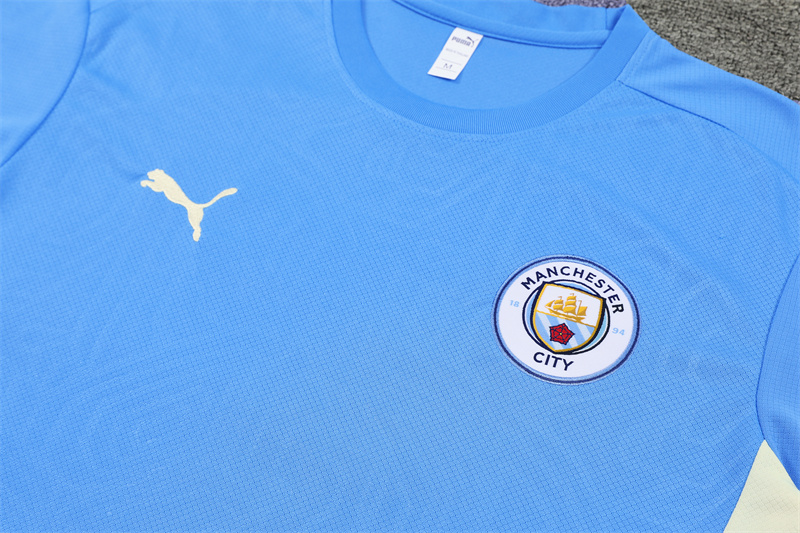 24-25 Manchester City Short Sleeve Training Suit/ 24-25曼城短袖训练服