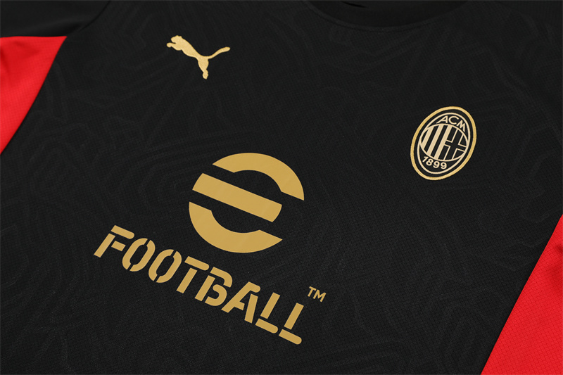 24-25 AC Milan Short Sleeve Training Suit/ 24-25AC米兰短袖训练服
