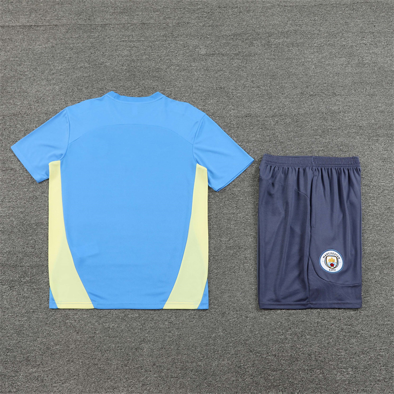 24-25 Manchester City Short Sleeve Training Suit/ 24-25曼城短袖训练服