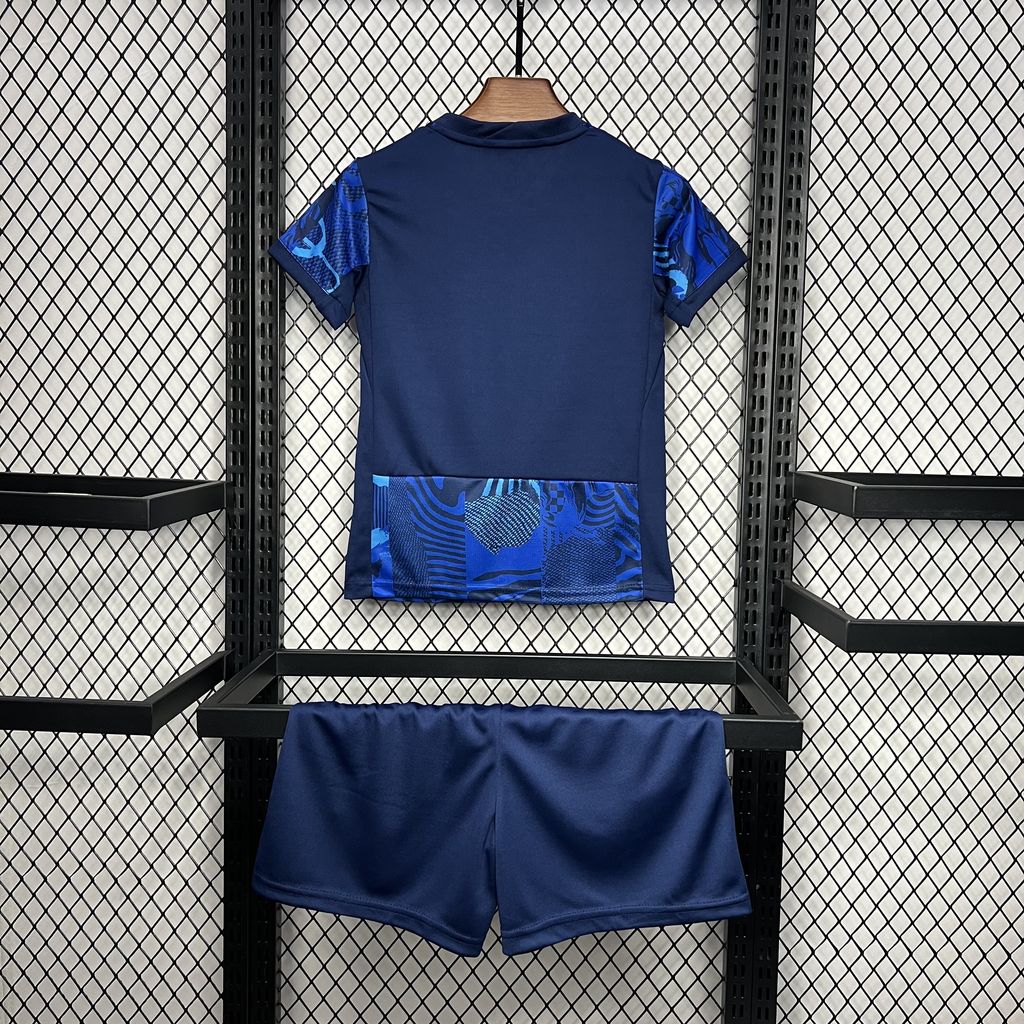 24-25 Atletico Madrid Third Kids Kit/24-25马竞第二客场童装