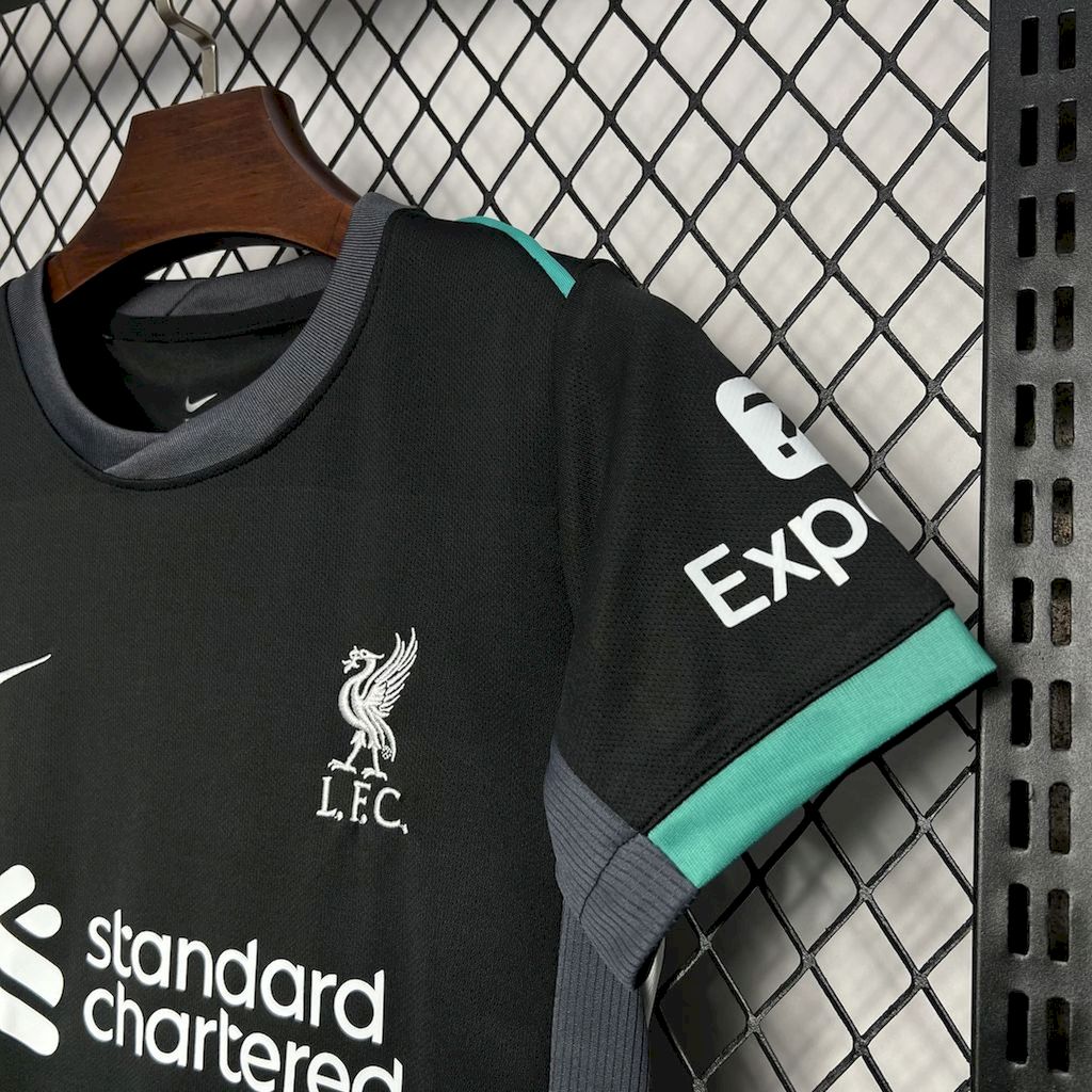 24-25 Liverpool Away Kid Kit/24-25利物浦客场童装