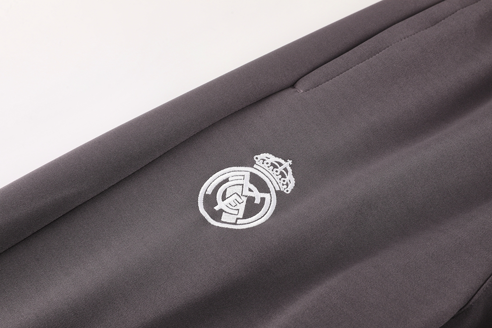 24-25 Real Madrid Grey Jacket Tracksuit/ 24-25皇马夹克训练服