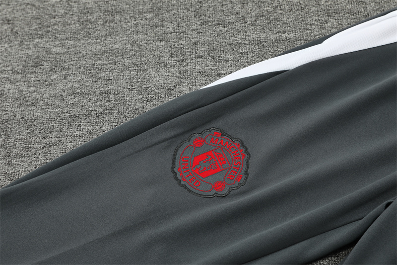 24-25 Manchester United Grey Player Version Training Suit/24-25曼联半拉训练服,球员版