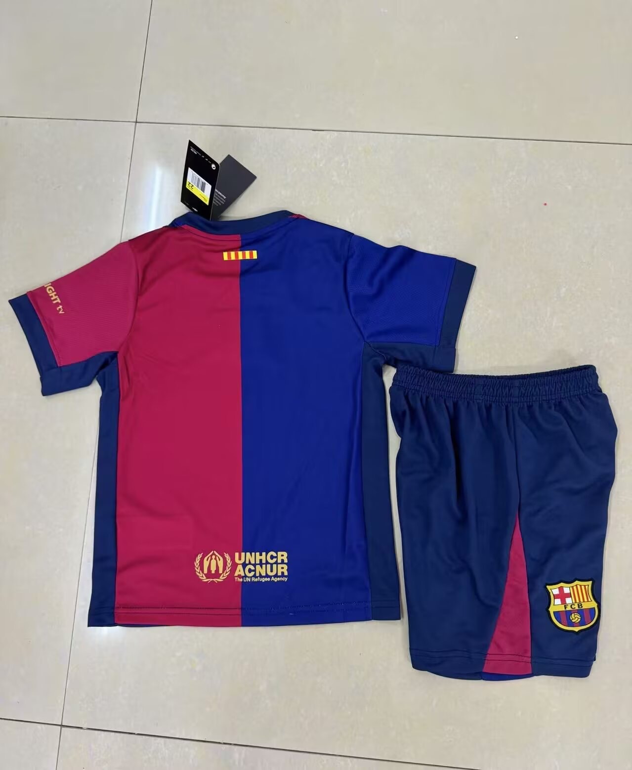 24-25 Barcelona Home ColdPlayer Kid Kit/24-25 巴萨主场联名童装