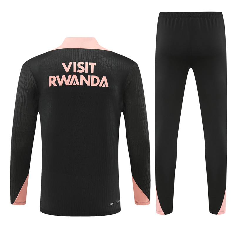 24-25 PSG Black and Pink Player Training Suit/24-25PSG巴黎训练服,球员版