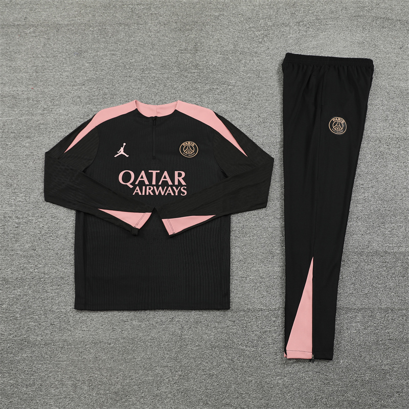 24-25 PSG Black and Pink Player Training Suit/24-25PSG巴黎训练服,球员版