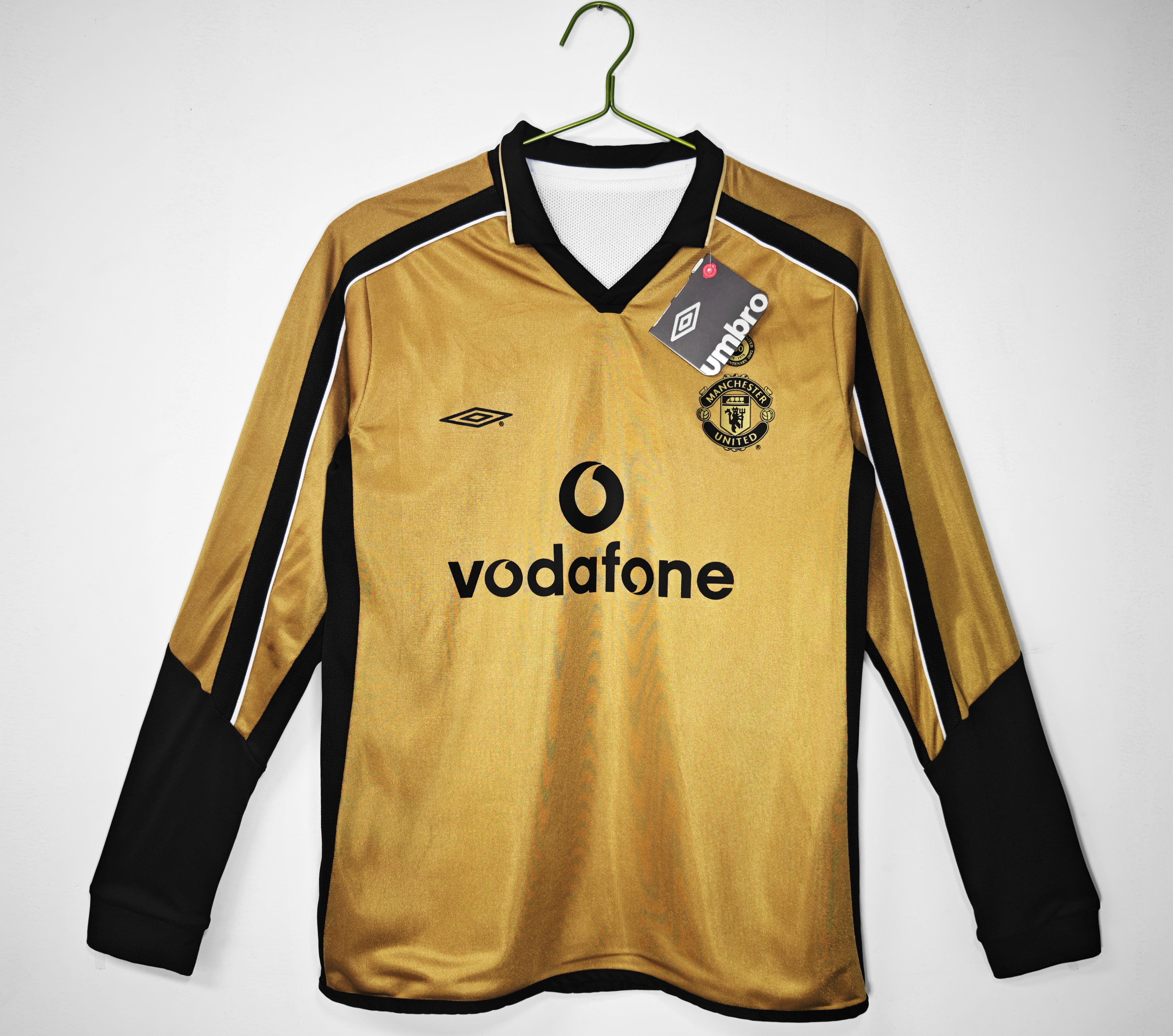 01-02 Manchester United Reversible Centenary Edition Jersey/01-02 曼联百周年双面长袖复古