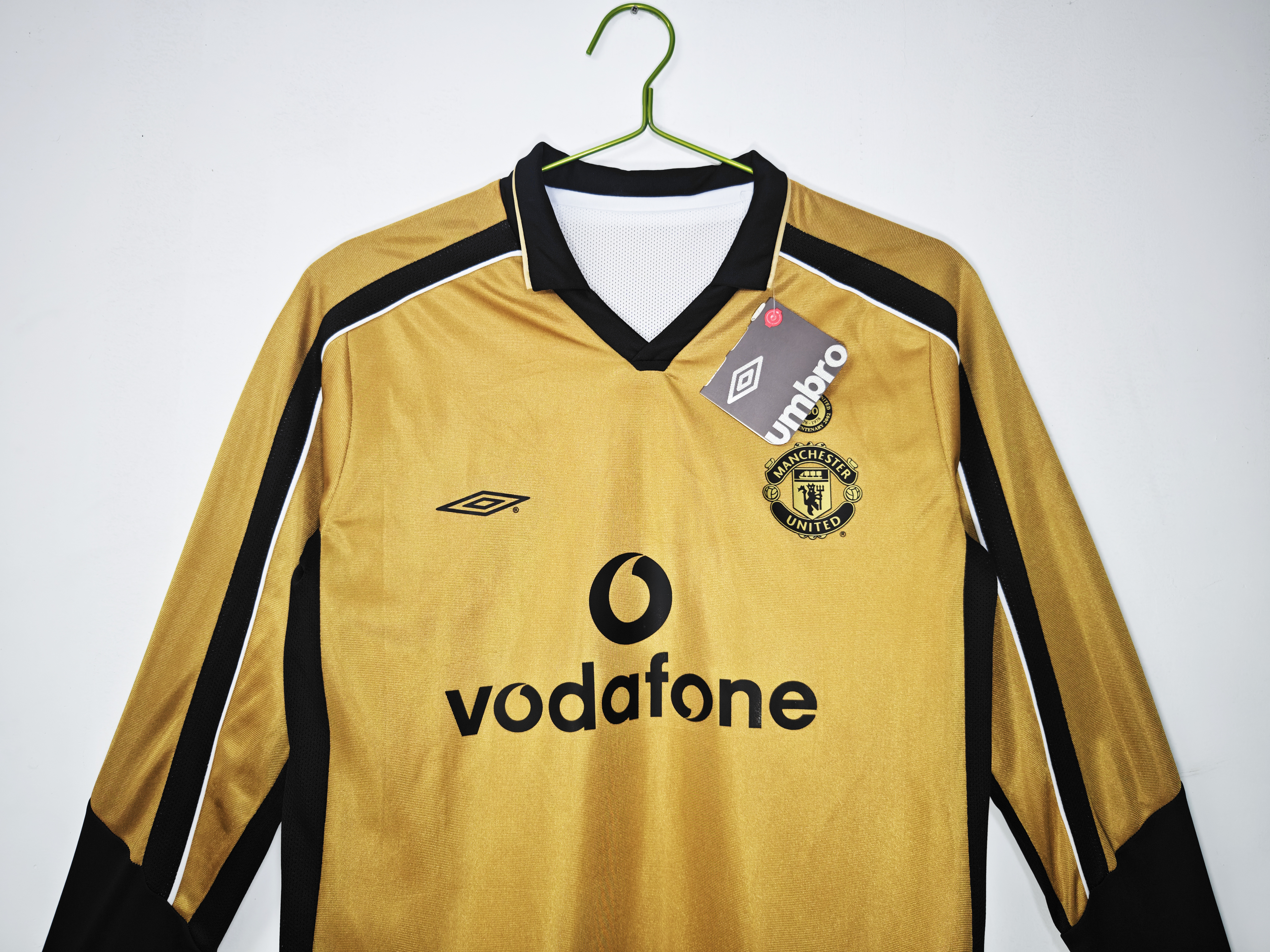 01-02 Manchester United Reversible Centenary Edition Jersey/01-02 曼联百周年双面长袖复古