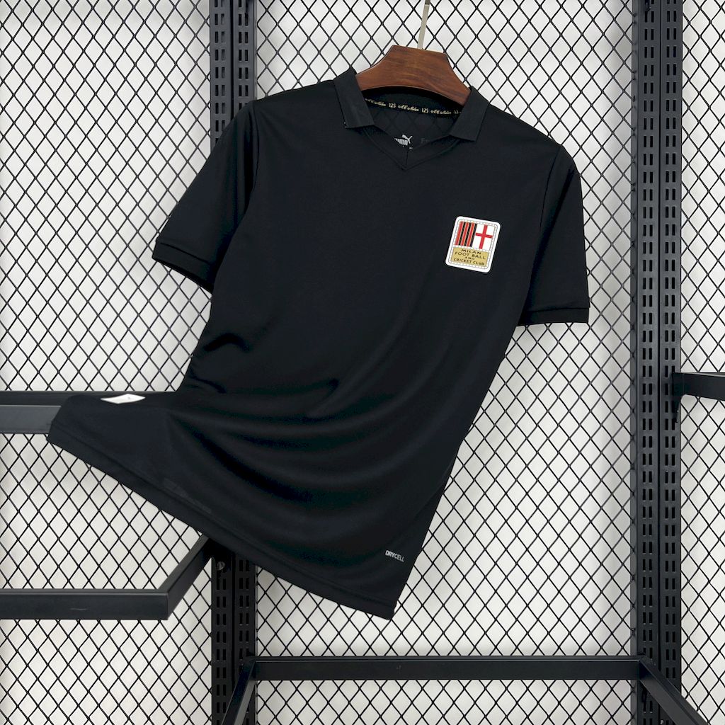 24-25 AC Milan 125th Anniversary Black Fans Jersey/24-25 AC米兰125周年黑色球迷版