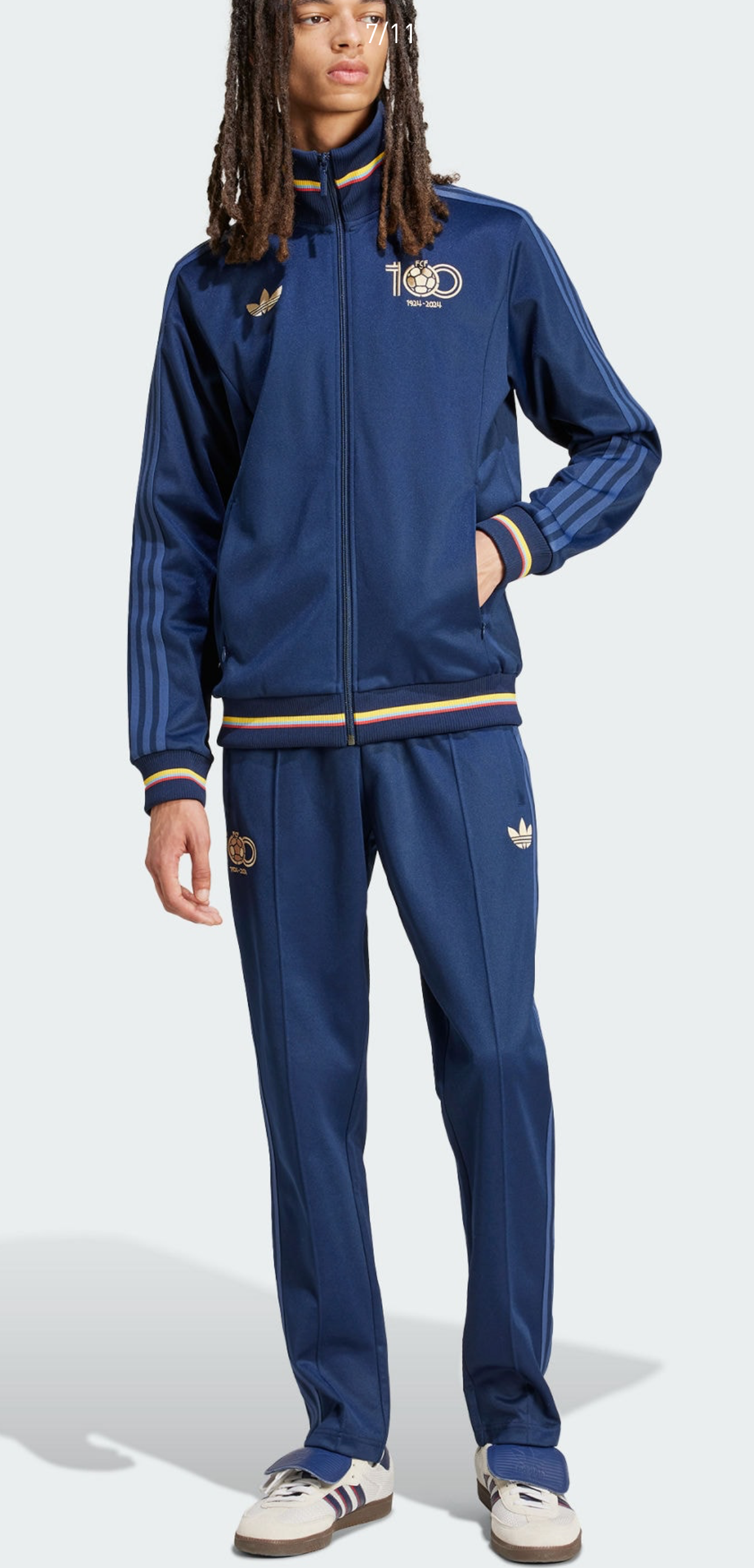 2024 Colombia Blue Retro Jacket Suit/ 2024 哥伦比亚蓝色复古夹克套装