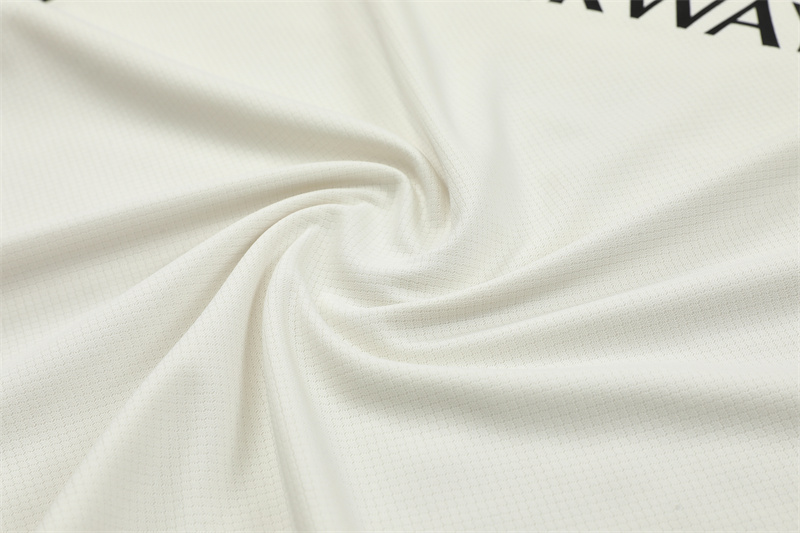 24-25 PSG White Short Sleeve Training Suit/ 24-25PSG巴黎白色短袖训练服
