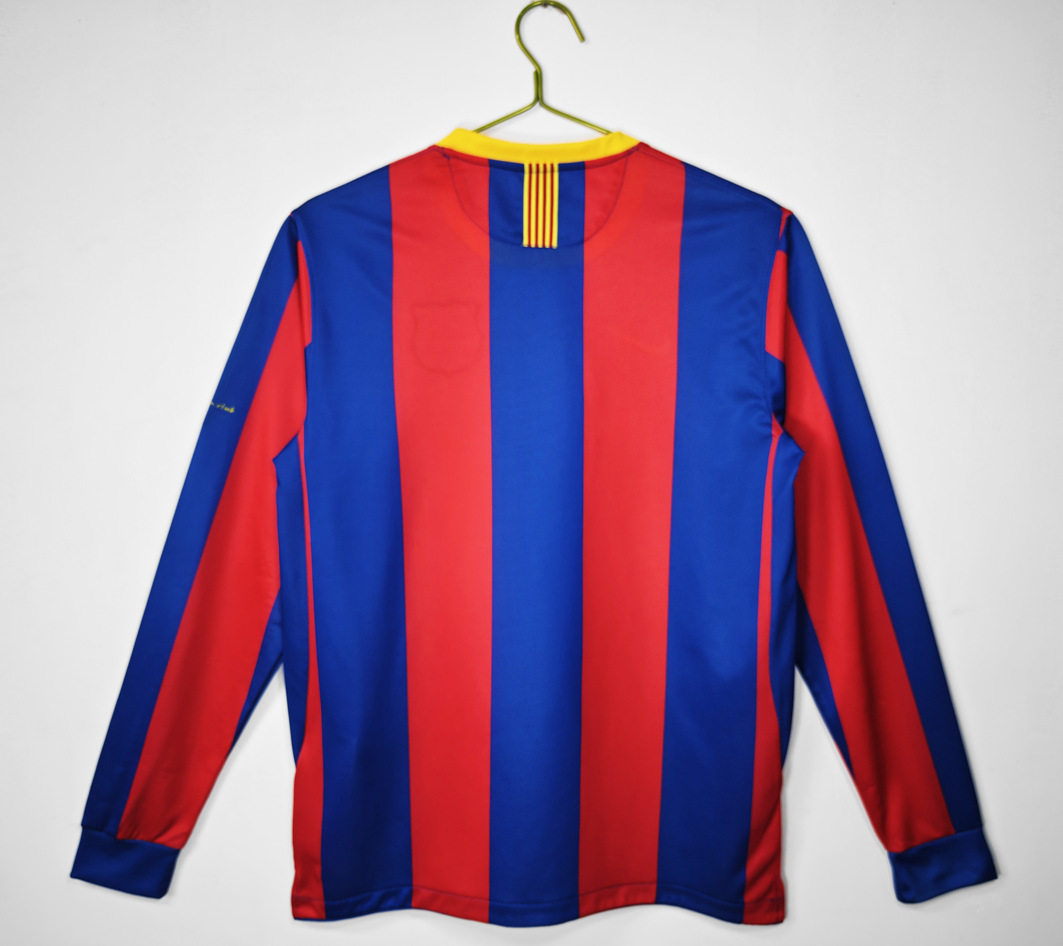 10-11 Barcelona Champions League Home Long Sleeve Retro Jersey/10-11巴萨主场长袖,欧冠版